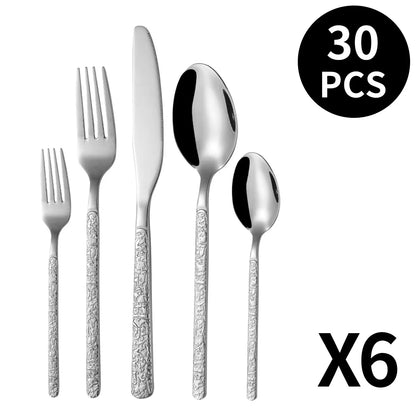 Cutlery Set 410 Stainless Steel Dishwasher-Safe Set of 20