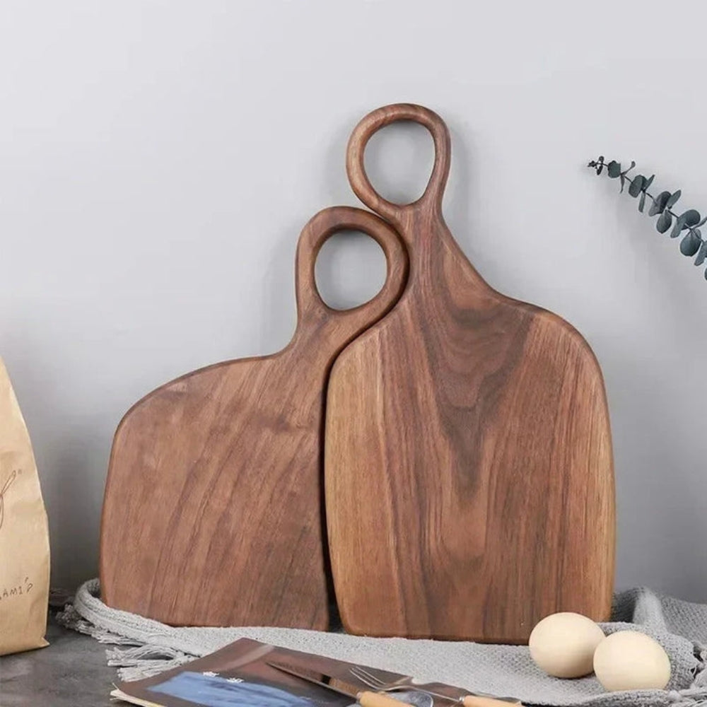 Cutting Board Set Solid Walnut Loop Handle