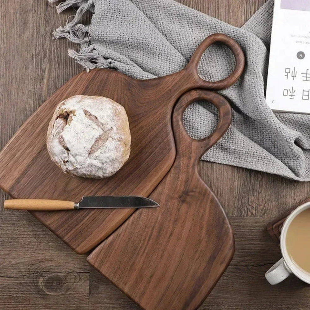 Cutting Board Set Solid Walnut Loop Handle
