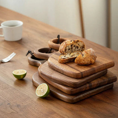 Cutting Board Set Solid Walnut Loop Handle
