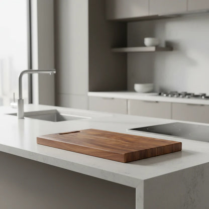 Cutting Board Solid Acacia Wood Knife-Friendly Surface