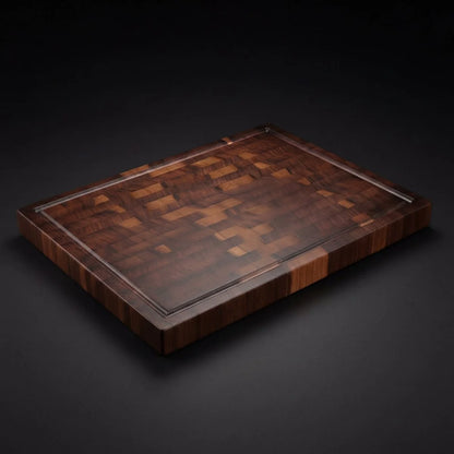 Cutting Board Solid Walnut Knife-Friendly Uncoated Finish