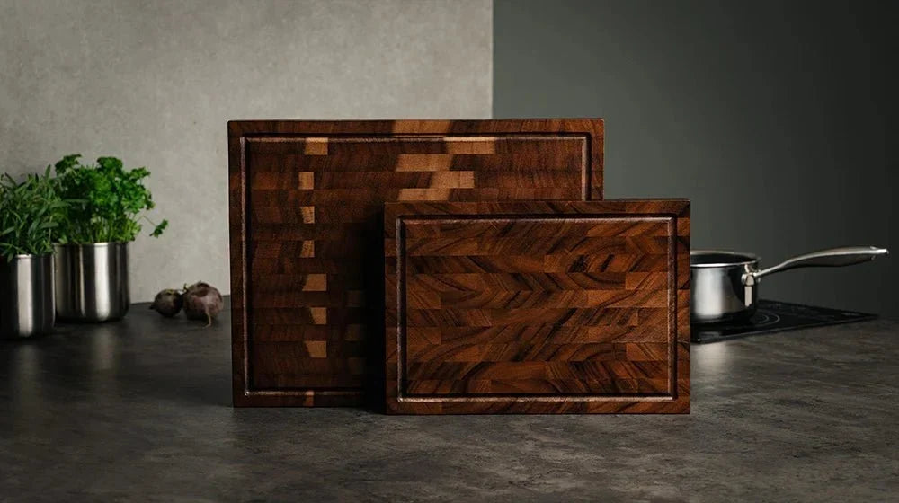 Cutting Board Solid Walnut Knife-Friendly Uncoated Finish