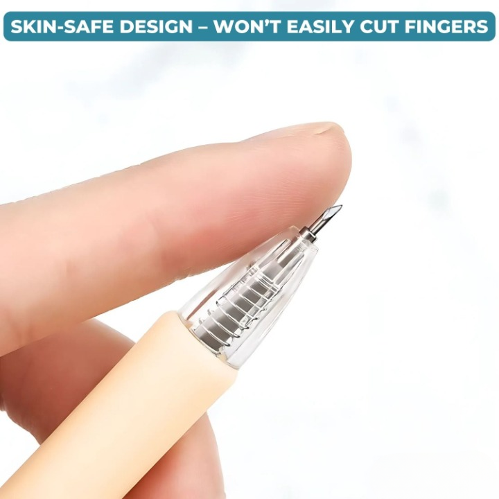 Cutting Pen Set 6 Piece 360° Rotating Stainless Steel