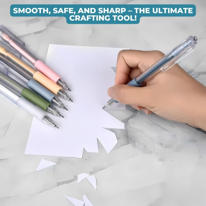 Cutting Pen Set 6 Piece 360° Rotating Stainless Steel