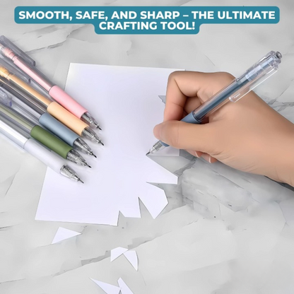 Cutting Pen Set 6 Piece 360° Rotating Stainless Steel