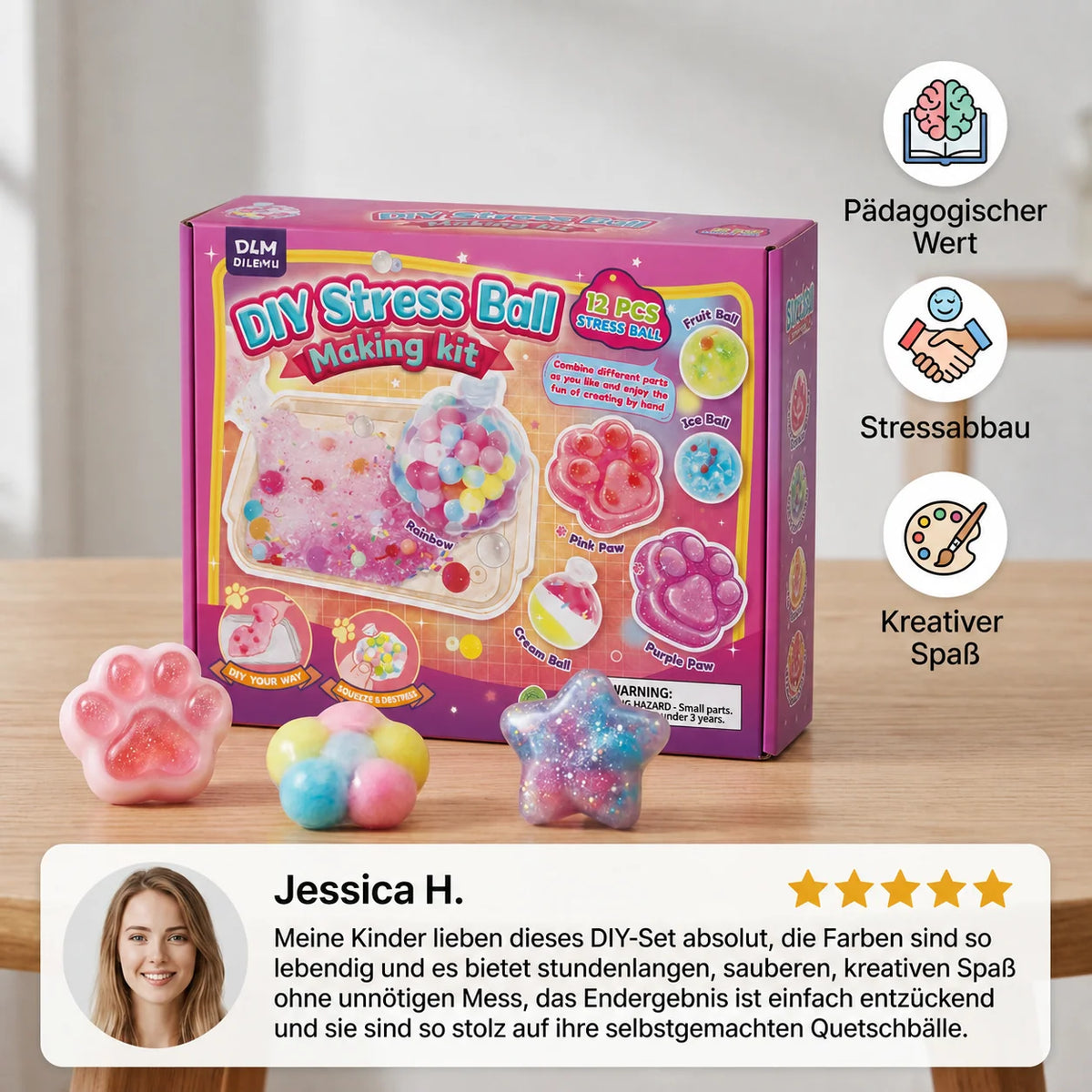 DIY Stress Ball Kit Customizable Sensory Craft