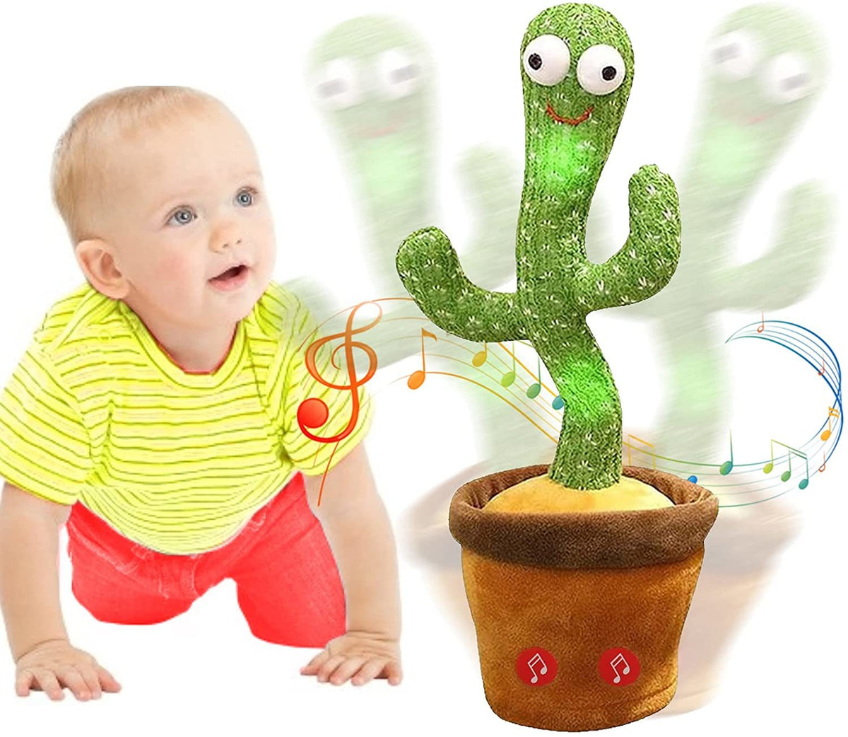 Dancing Cactus Toy 120 Songs & Voice Recording