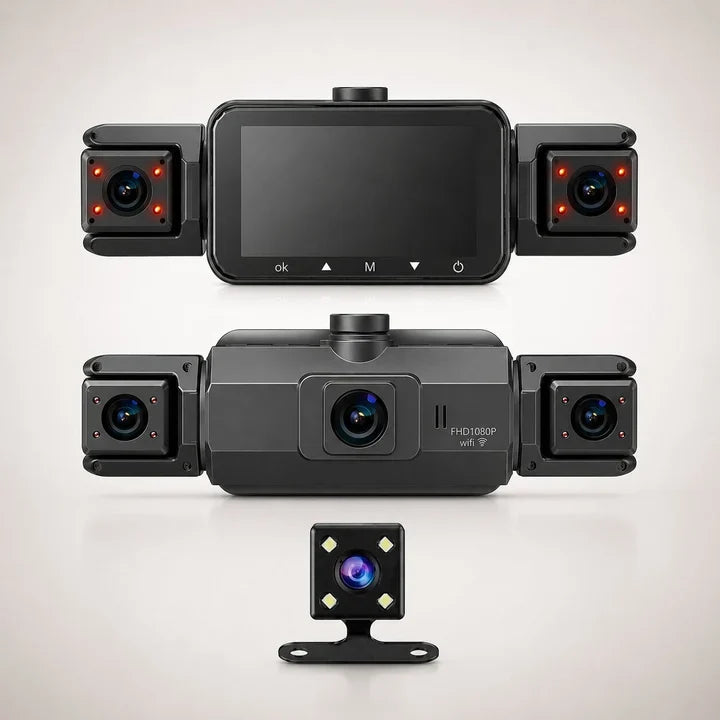 Dash Cam System 4-Channel WiFi Night Vision