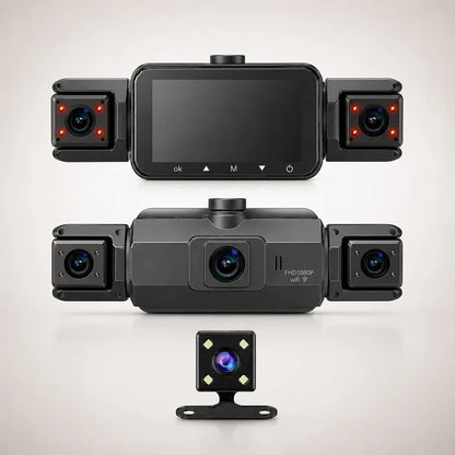 Dash Cam System 4-Channel WiFi Night Vision