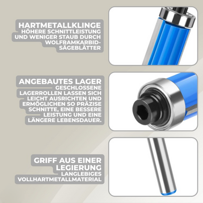 Deburring Bit Set Dual Bearing 1/4 Inch Shank