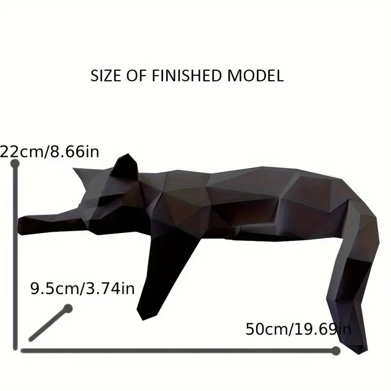 Decorative Cat Figurine Modern Minimalist Paper Material
