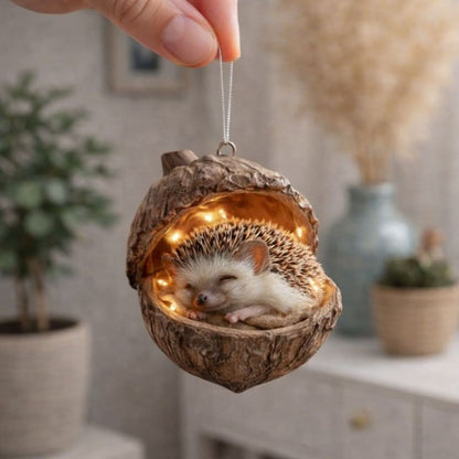 Decorative Figurine Sleeping Woodland Animal Indoor & Outdoor