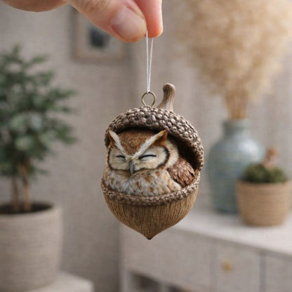 Decorative Figurine Sleeping Woodland Animal Indoor & Outdoor