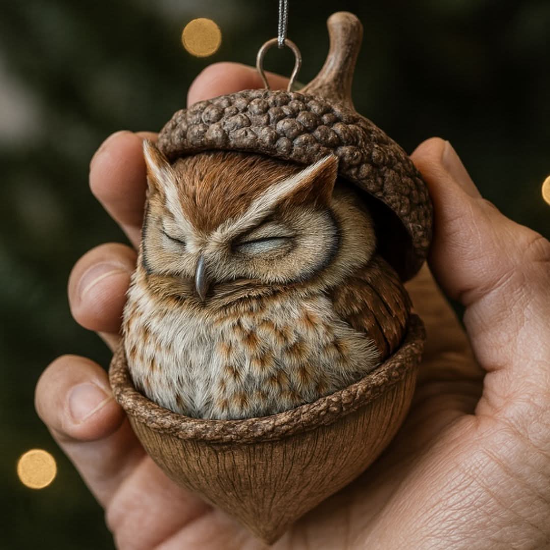 Decorative Figurine Sleeping Woodland Animal Indoor & Outdoor
