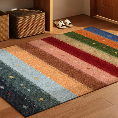 Decorative Rug Colorful Non-Slip Easy-Care Surface