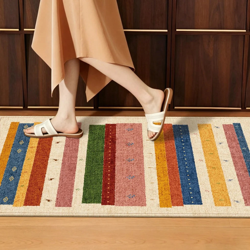 Decorative Rug Colorful Non-Slip Easy-Care Surface
