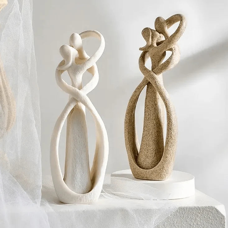 Decorative Sculpture Abstract Couple Design Resin Indoor Decor