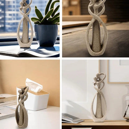 Decorative Sculpture Abstract Couple Design Resin Indoor Decor