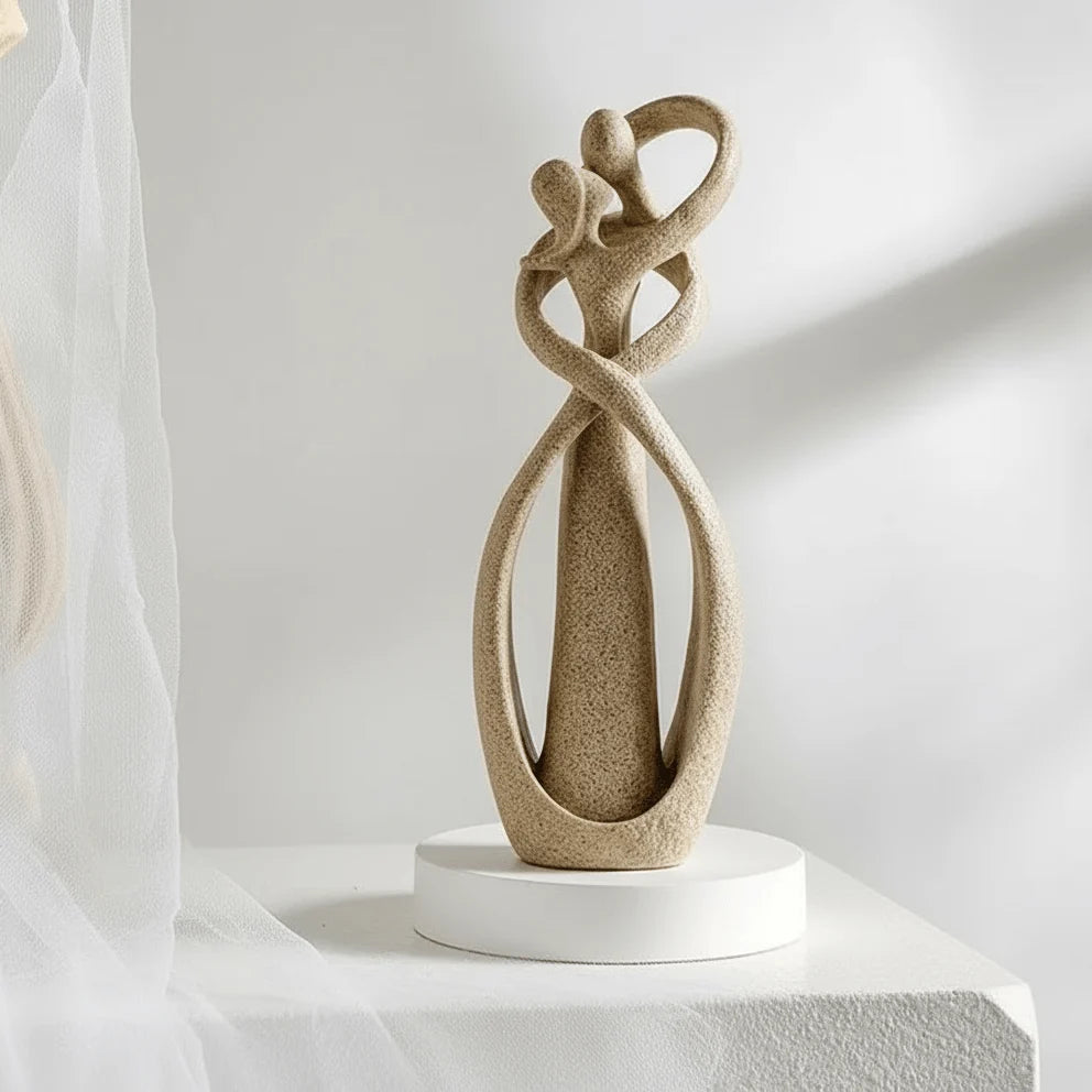 Decorative Sculpture Abstract Couple Design Resin Indoor Decor