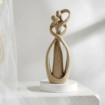 Decorative Sculpture Abstract Couple Design Resin Indoor Decor
