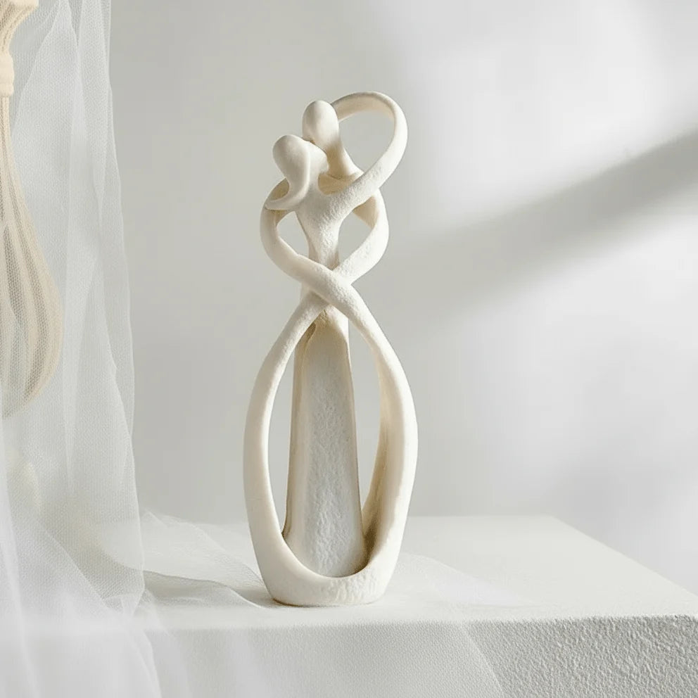 Decorative Sculpture Abstract Couple Design Resin Indoor Decor