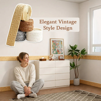 Decorative Trim Self-Adhesive Flexible 33 Ft Roll
