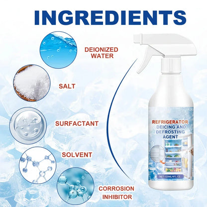 Defrosting Spray Fast Frost Removal Scrape-Free Freezer Care
