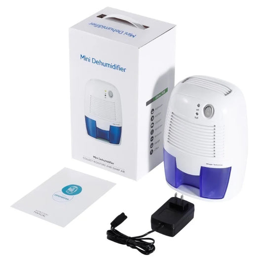 Dehumidifier Compact Portable Whisper-Quiet Removable Tank