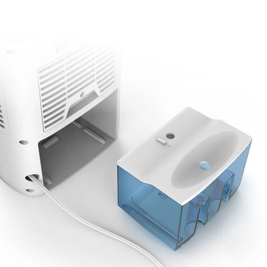 Dehumidifier Compact Tabletop Dual-Speed Removable Tank