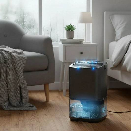 Dehumidifier Portable Quiet Illuminated Tank