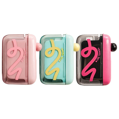 Dental Floss Dispenser Push-Button Dustproof Refillable