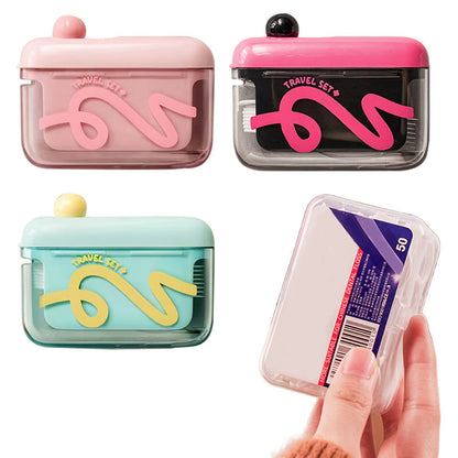Dental Floss Dispenser Push-Button Dustproof Refillable