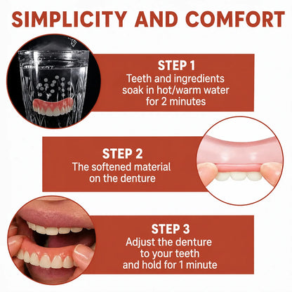Denture Cushions Soft Silicone Adjustable Non-Slip Fit