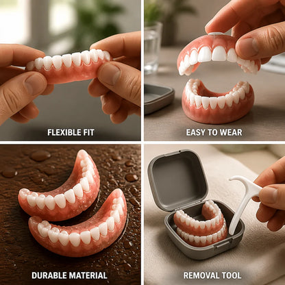 Denture Set Flexible Fit Upper & Lower