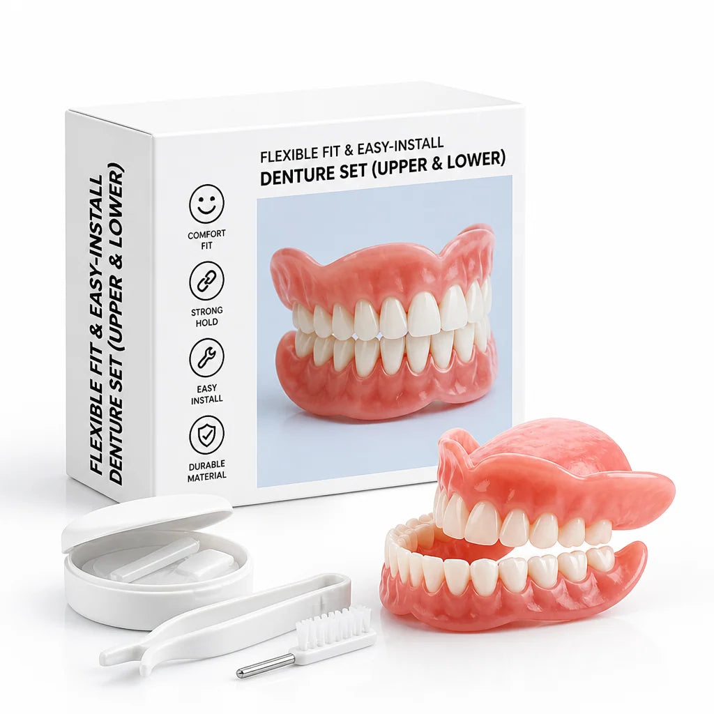 Denture Set Flexible Fit Upper & Lower