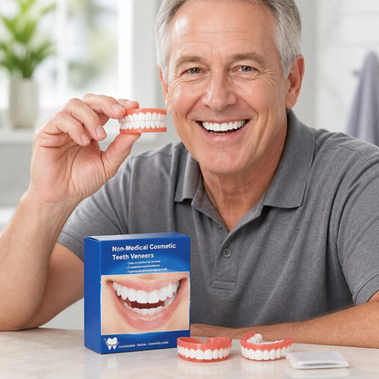 Denture Set Full Coverage Natural-Looking 3-Piece