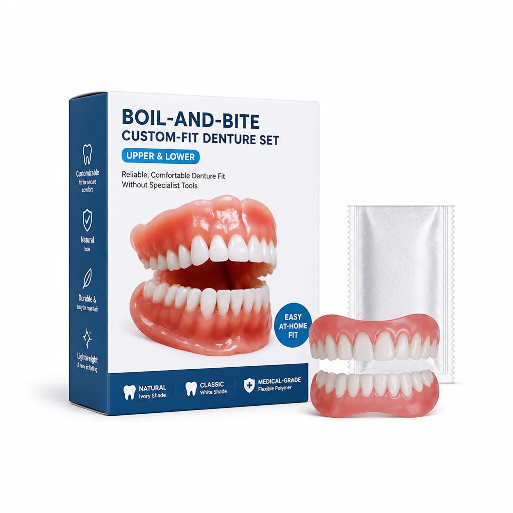 Denture Set Heat-Moldable Upper & Lower Pair