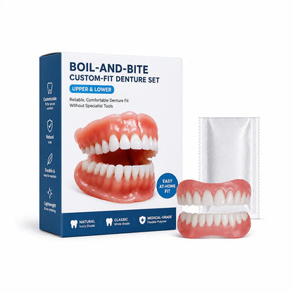 Denture Set Heat-Moldable Upper & Lower Pair