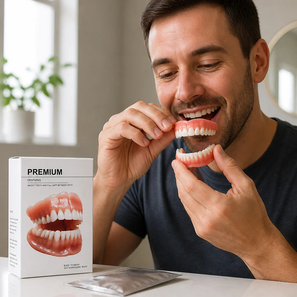 Denture Set Heat-Moldable Upper & Lower Pair