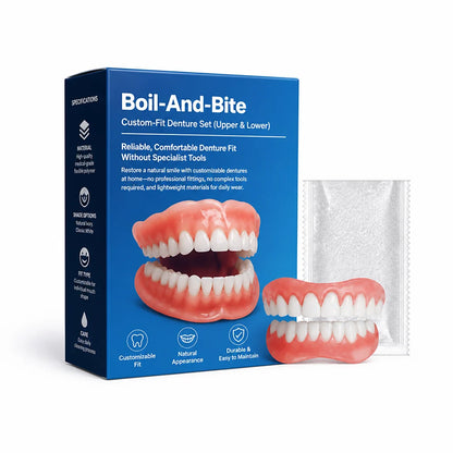 Denture Set Heat-Moldable Upper & Lower Pair