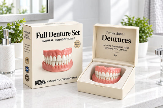 Denture Set Heat-Moldable Upper & Lower Reusable