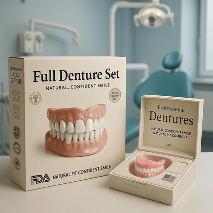 Denture Set Heat-Moldable Upper & Lower Reusable