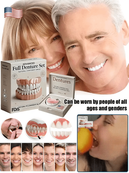 Denture Set Heat-Moldable Upper & Lower Reusable
