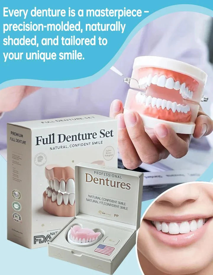 Denture Set Heat-Moldable Upper & Lower Reusable