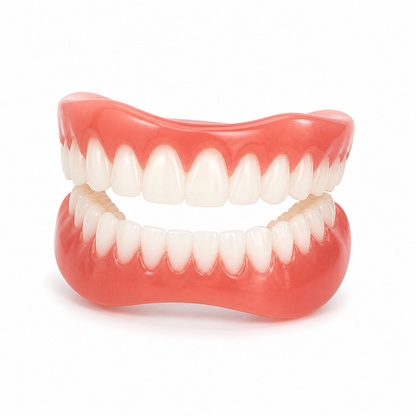 Denture Set Two-Piece Adjustable Fit Upper & Lower