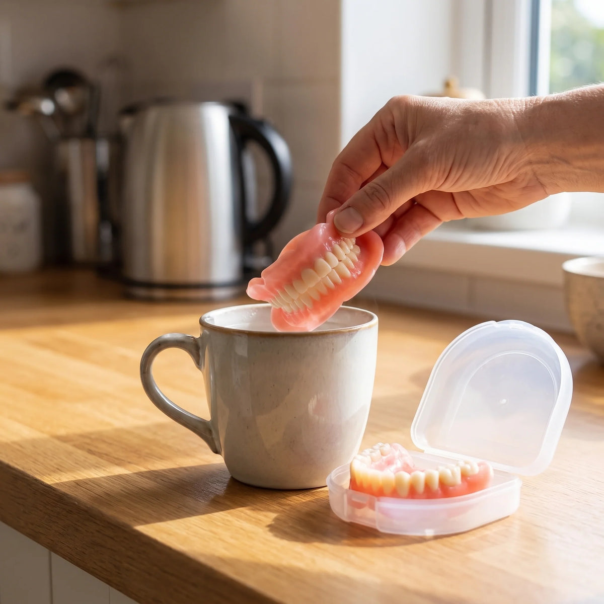 Denture Set Warm Water Reshapable Upper & Lower
