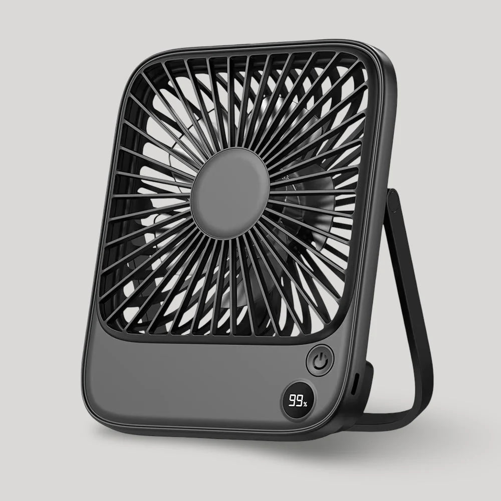Desk Fan Foldable USB Rechargeable & Whisper-Quiet