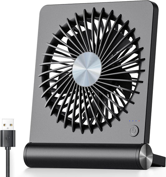Desk Fan Ultra-Quiet USB Powered Adjustable Tilt
