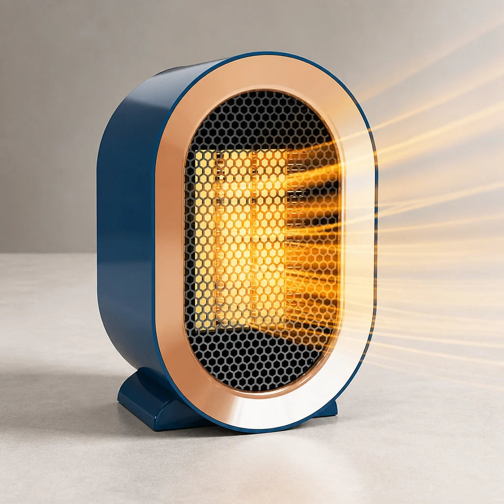 Desk Heater PTC Ceramic Fast Heat Tip-Over Protection